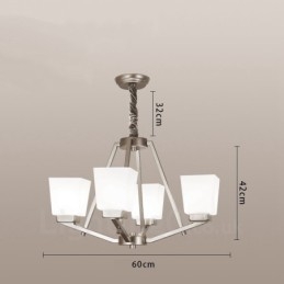 4 luzes cromadas pendentes luz interior lustre moderno casa pendurado iluminação lâmpadas luminárias com tons de vidro