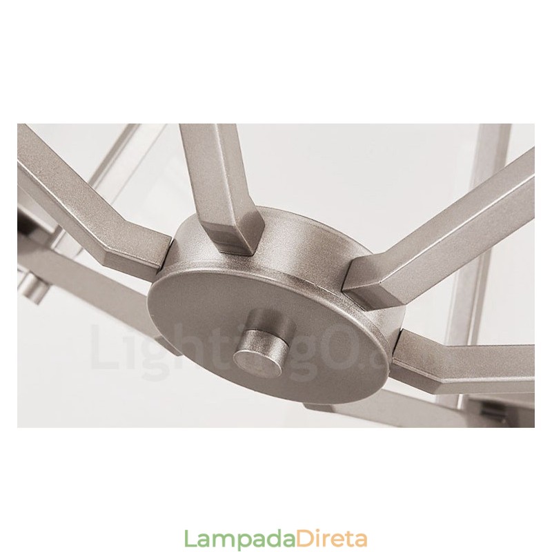 6 luzes cromadas pendentes luz interior lustre moderno casa pendurado iluminação lâmpadas luminárias com tons de vidro