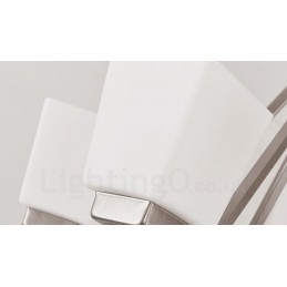 6 luzes cromadas pendentes luz interior lustre moderno casa pendurado iluminação lâmpadas luminárias com tons de vidro