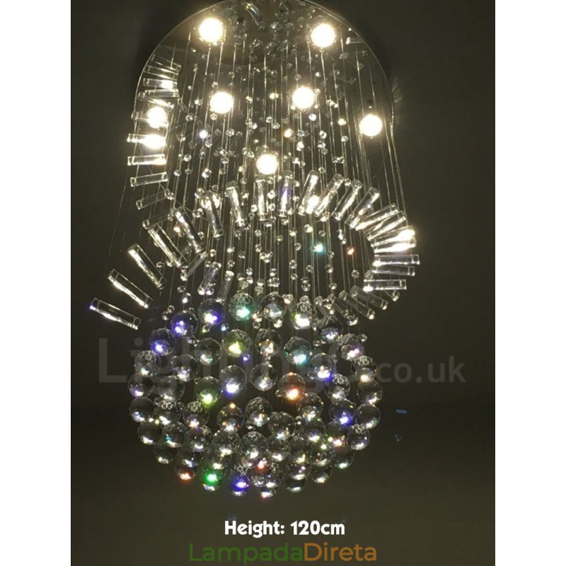 9 luzes modernas k9 cristal teto pingente luz interior lustre iluminação lâmpadas luminárias