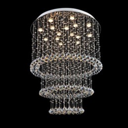 15 Luzes Modernas K9 Cristal Teto Pendente Luz Interior Lustre Iluminação Lâmpadas Luminárias
