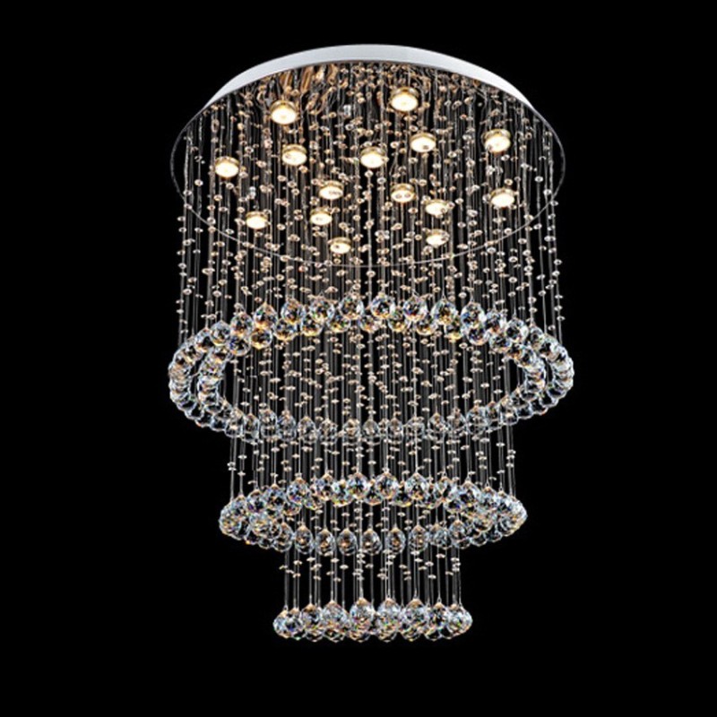 15 Luzes Modernas K9 Cristal Teto Pendente Luz Interior Lustre Iluminação Lâmpadas Luminárias
