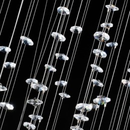 15 Luzes Modernas K9 Cristal Teto Pendente Luz Interior Lustre Iluminação Lâmpadas Luminárias