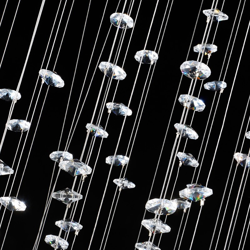 15 Luzes Modernas K9 Cristal Teto Pendente Luz Interior Lustre Iluminação Lâmpadas Luminárias