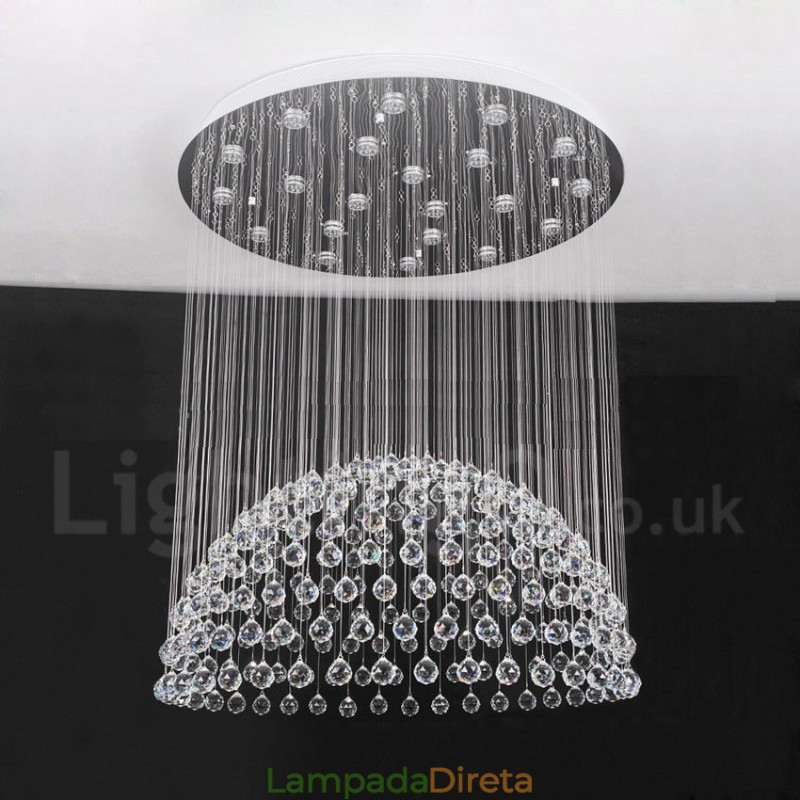 21 Luzes Modernas K9 Cristal Teto Pendente Luz Interior Lustre Iluminação Lâmpadas Luminárias