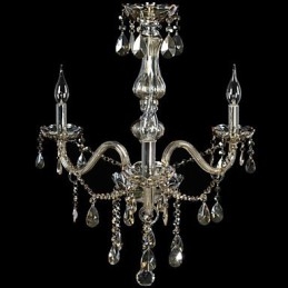 Lustre de cristal de luxo com 3 luzes, cor conhaque, lustre de cristal K9
