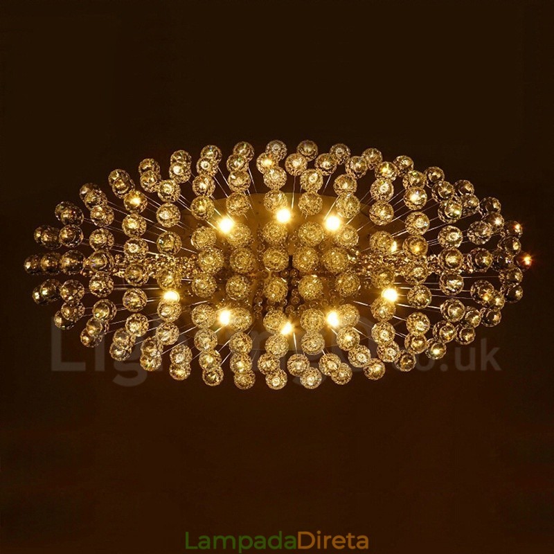 10 Luzes Modernas K9 Cristal Teto Pendente Luz Interior Lustre Iluminação Lâmpadas Luminárias