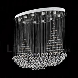10 Luzes Modernas K9 Cristal Teto Pendente Luz Interior Lustre Iluminação Lâmpadas Luminárias