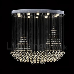 10 Luzes Modernas K9 Cristal Teto Pendente Luz Interior Lustre Iluminação Lâmpadas Luminárias