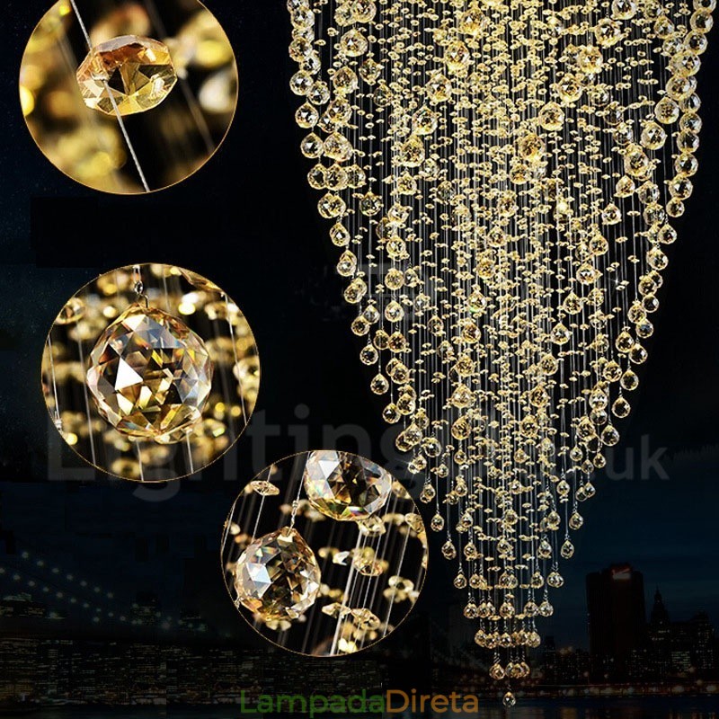 15 Luzes Modernas K9 Cristal Teto Pendente Luz Interior Lustre Iluminação Lâmpadas Luminárias