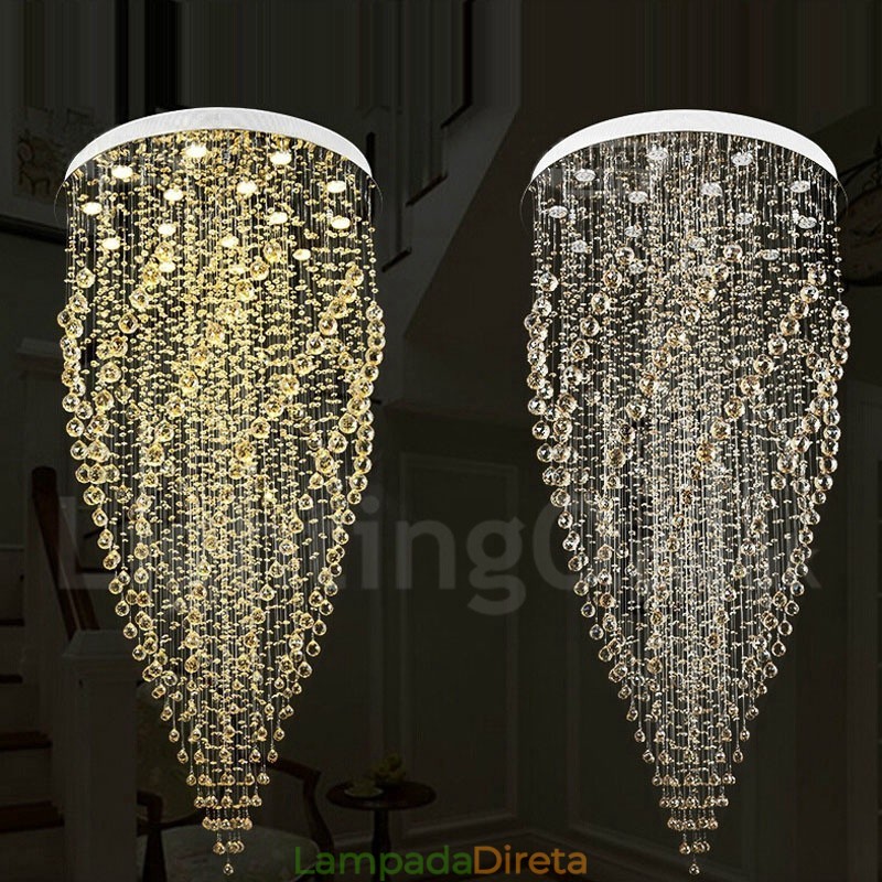 15 Luzes Modernas K9 Cristal Teto Pendente Luz Interior Lustre Iluminação Lâmpadas Luminárias