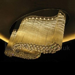 Luminária pendente de teto de cristal K9 moderna, lustre interno, luminárias e acessórios