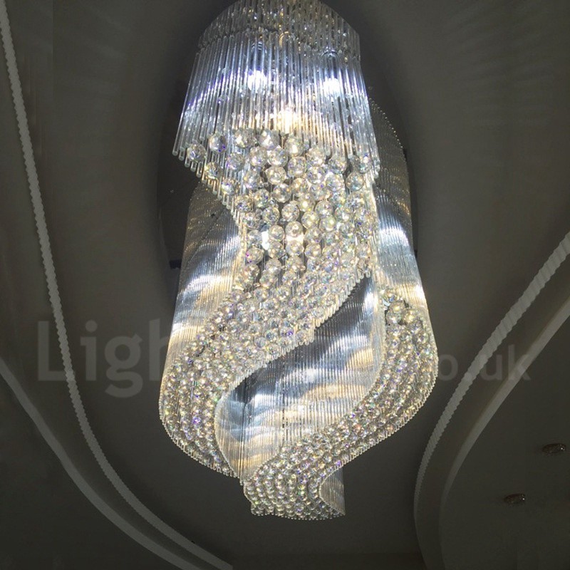 Luminária pendente de teto de cristal K9 moderna, lustre interno, luminárias e acessórios