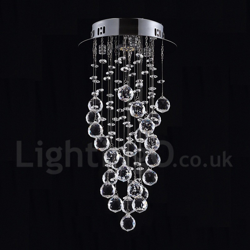 1 Luz Moderna K9 Cristal Teto Pendente Luz Interior Lustre Iluminação Lâmpadas Luminárias