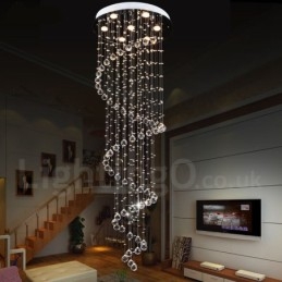 7 Luzes Modernas K9 Cristal Teto Pendente Luz Interior Lustre Iluminação Lâmpadas Luminárias