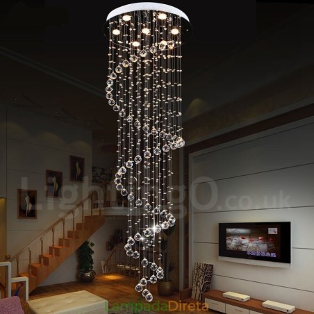 7 Luzes Modernas K9 Cristal Teto Pendente Luz Interior Lustre Iluminação Lâmpadas Luminárias 7 Luzes Modernas K9 Cristal Teto Pendente Luz Interior Lustre Iluminação Lâmpadas Luminárias