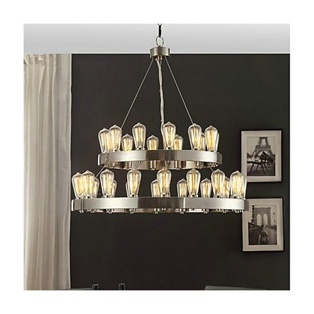 Lustre de metal cromado estilo vintage mini Lustre de metal cromado estilo vintage mini