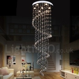 7 Luzes Modernas K9 Cristal Teto Pendente Luz Interior Lustre Iluminação Lâmpadas Luminárias