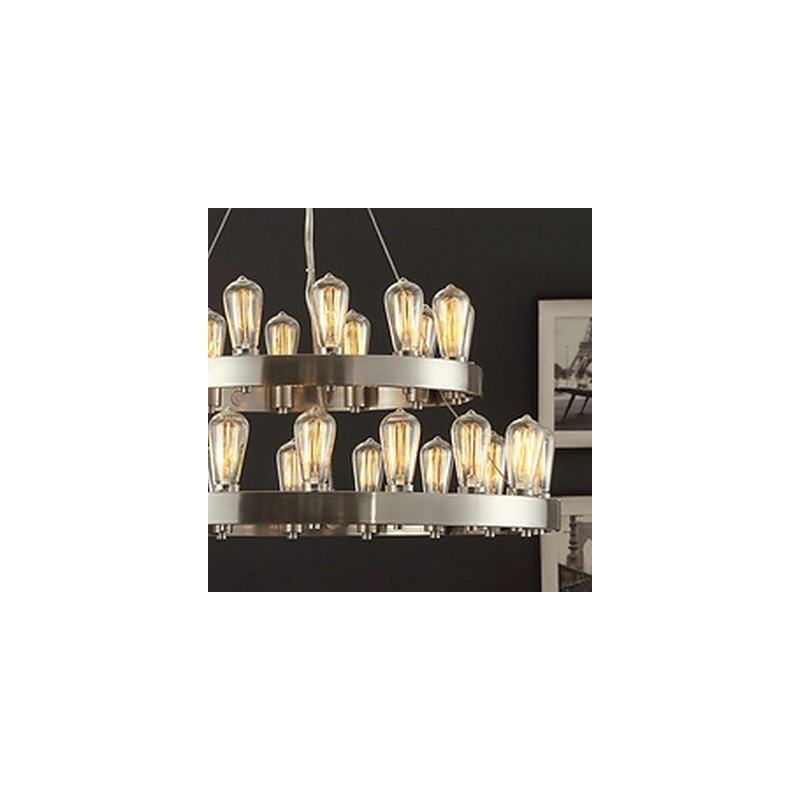 Lustre de metal cromado estilo vintage mini