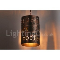 1 Luz Retro Vintage Pendente Luz Café Casa Pendente Lâmpada