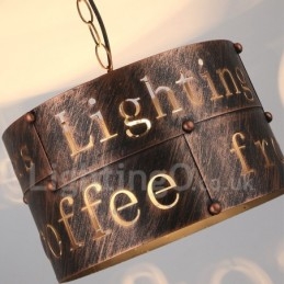 1 Luz Retro Vintage Pendente Luz Café Casa Pendente Lâmpada