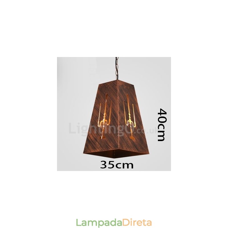 1 Luz Retro Vintage Pendente Luz Café Casa Pendente Lâmpada
