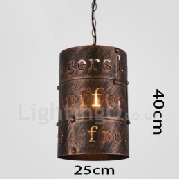 1 Luz Retro Vintage Pendente Luz Café Casa Pendente Lâmpada