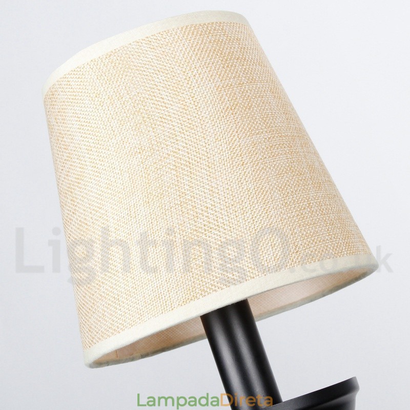 Lustre estilo vela contemporâneo retrô rústico de 8 luzes