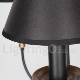 Lustre estilo vela retrô contemporâneo de 6 luzes