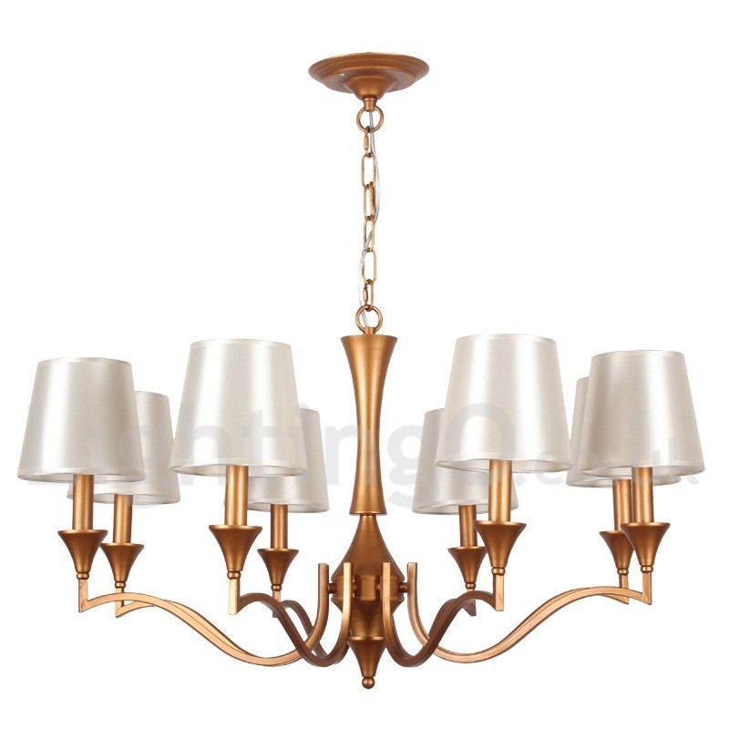 Lustre estilo vela de 8 luzes