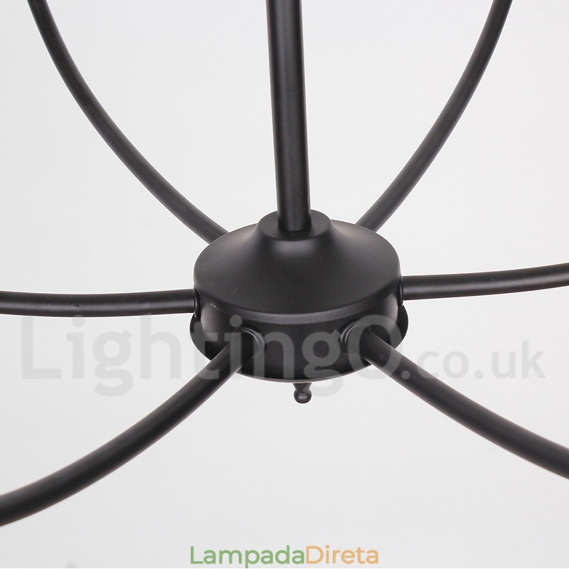 Lustre estilo vela retrô contemporâneo