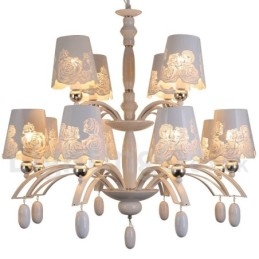 Lustre grande estilo vela 12 luzes rústicas retrô pretas 2 camadas
