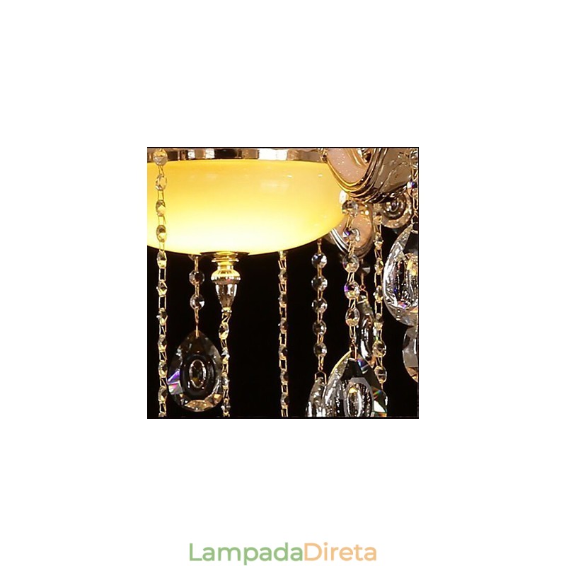 Pingente de estilo europeu em liga de zinco imitação de cristal de jade