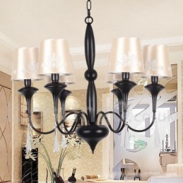 Lustre estilo vela estilo mediterrâneo de 6 luzes