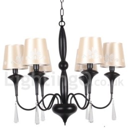 Lustre estilo vela estilo mediterrâneo de 6 luzes