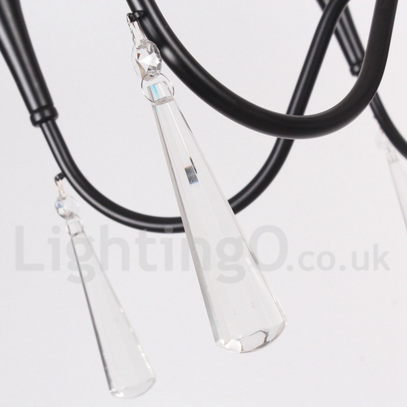 Lustre estilo vela estilo mediterrâneo de 6 luzes