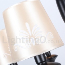 Lustre estilo vela estilo mediterrâneo de 6 luzes