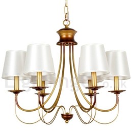Lustre estilo vela contemporâneo moderno estilo mediterrâneo rústico de 6 luzes
