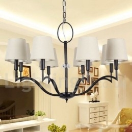 Lustre moderno e contemporâneo estilo vela de 8 luzes