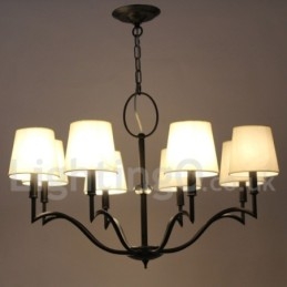 Lustre moderno e contemporâneo estilo vela de 8 luzes