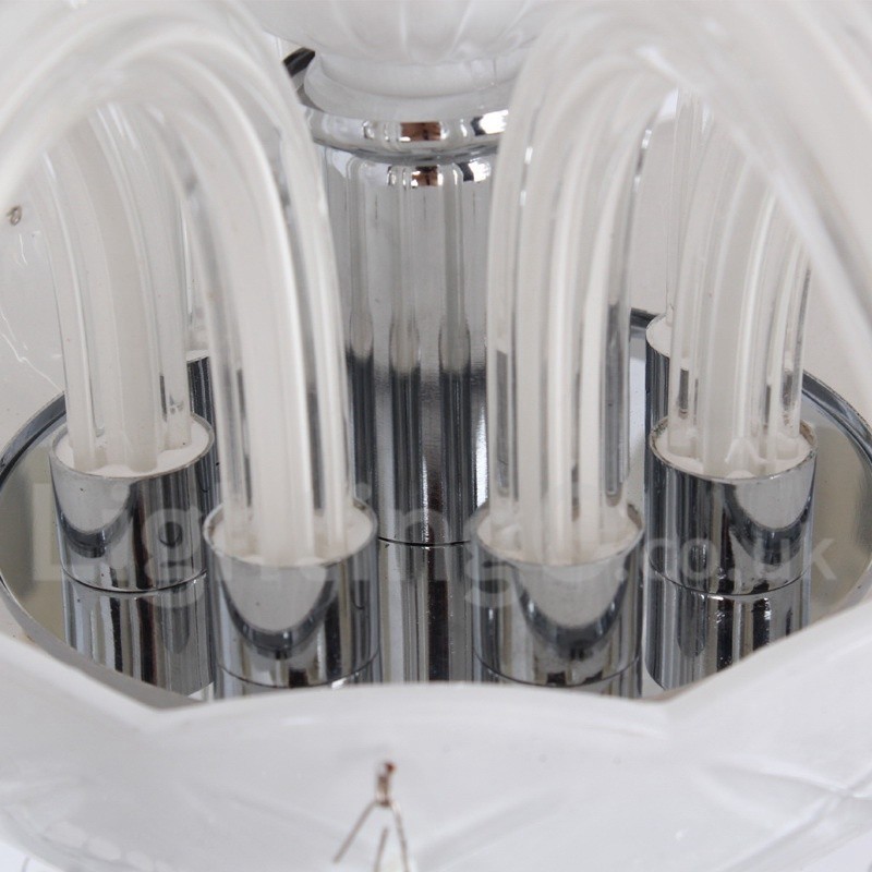 Lustre estilo vela de cristal K9 branco de 3 luzes