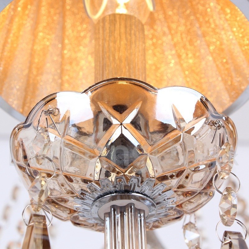 Lustre estilo vela de cristal K9 de 8 luzes