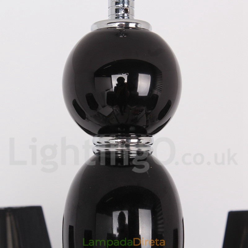 Lustre estilo vela de cristal K9 contemporâneo branco de 5 luzes
