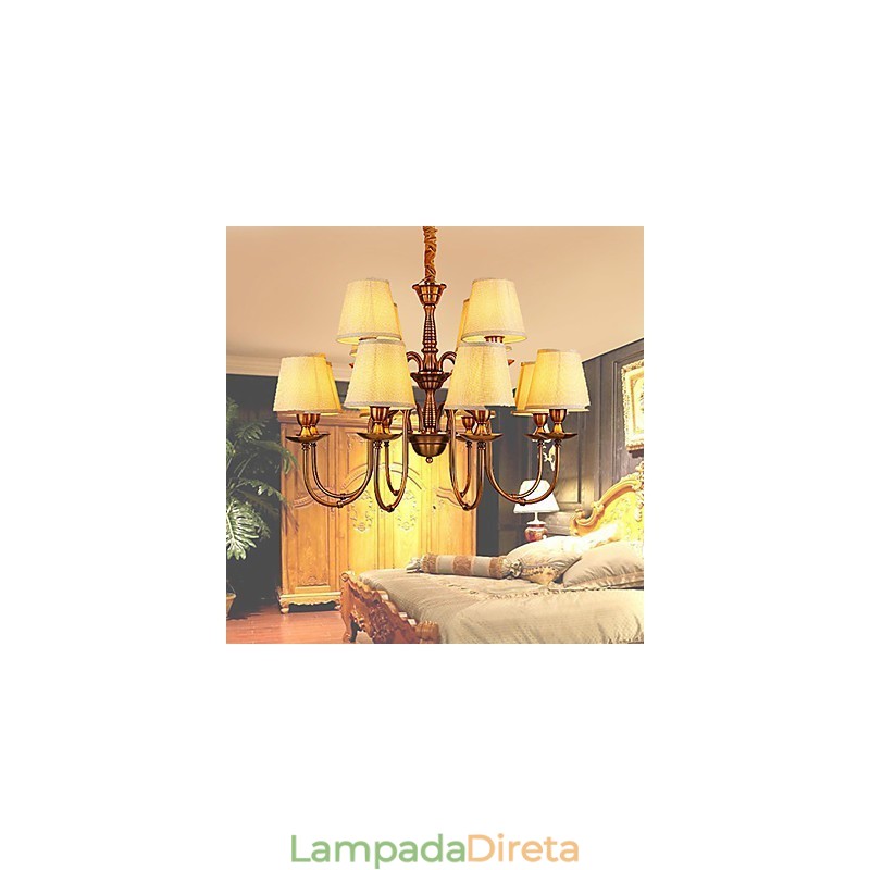 Lustre Moderno Contemporâneo Metal