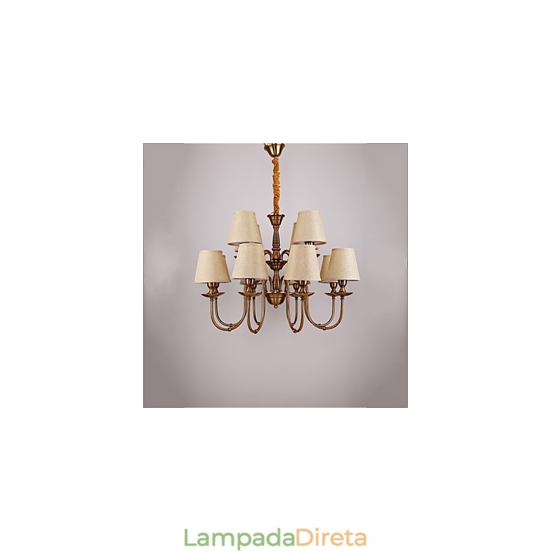 Lustre Moderno Contemporâneo Metal