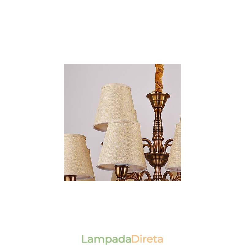 Lustre Moderno Contemporâneo Metal