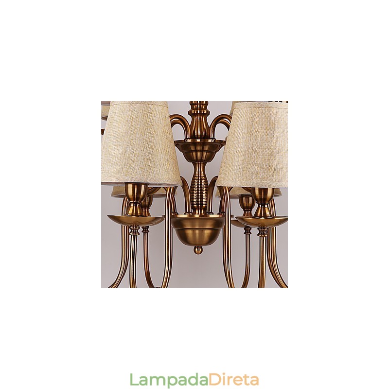 Lustre Moderno Contemporâneo Metal