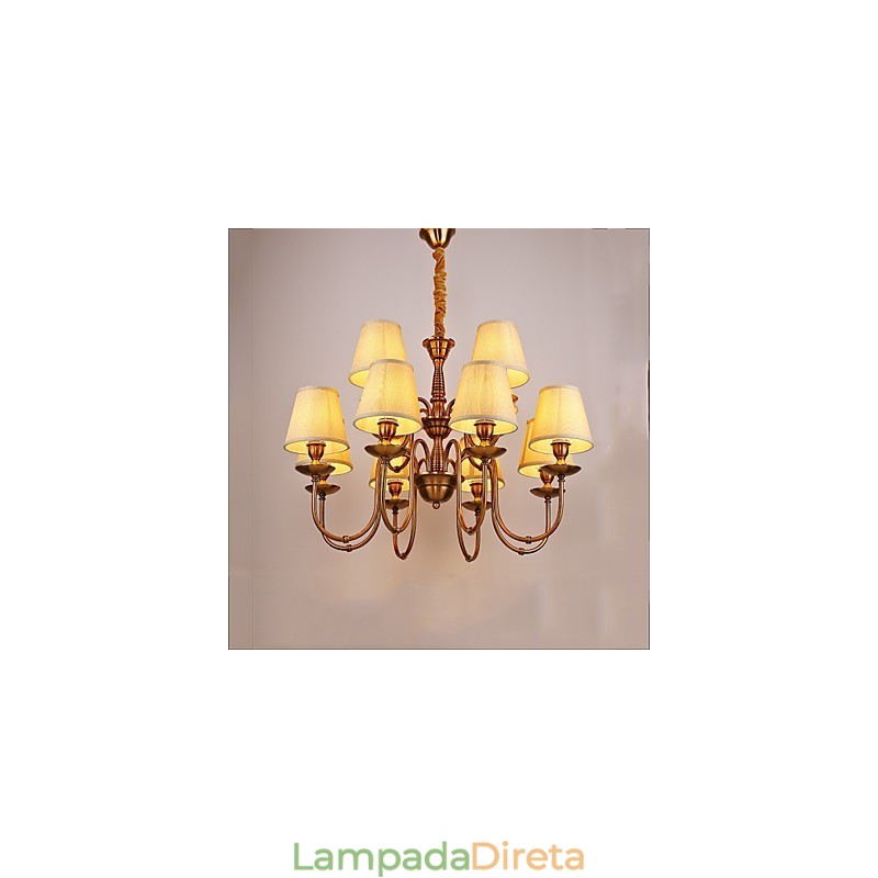 Lustre Moderno Contemporâneo Metal
