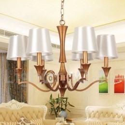 Lustre estilo vela estilo mediterrâneo de 6 luzes