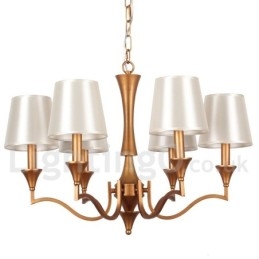 Lustre estilo vela estilo mediterrâneo de 6 luzes